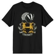 Harry Potter Hufflepuff Badger Men's Black T-shirt-Medium
